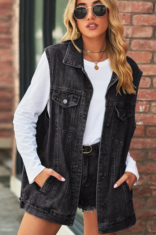 The Downtown Denim Vest