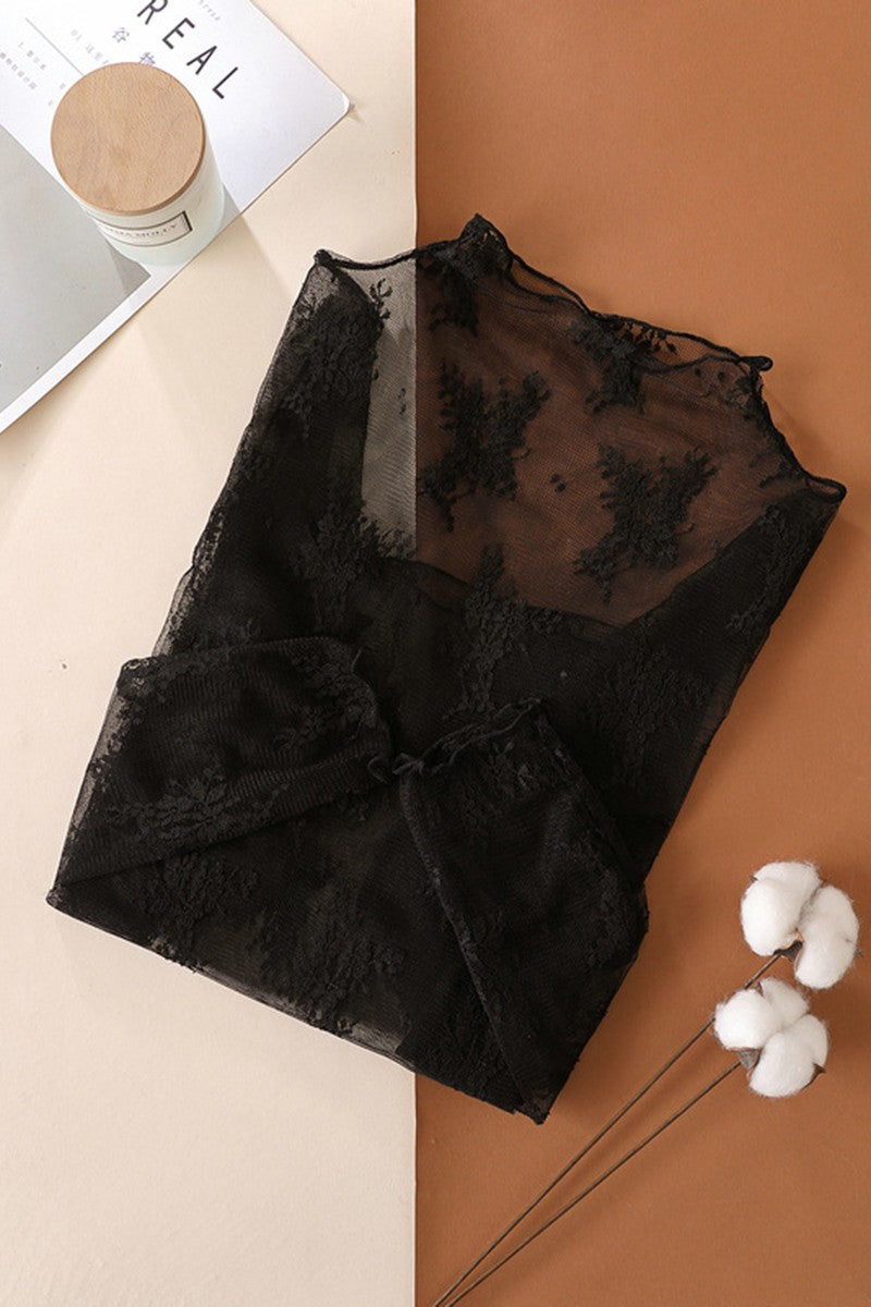 Evermore Lace Blouse- Black